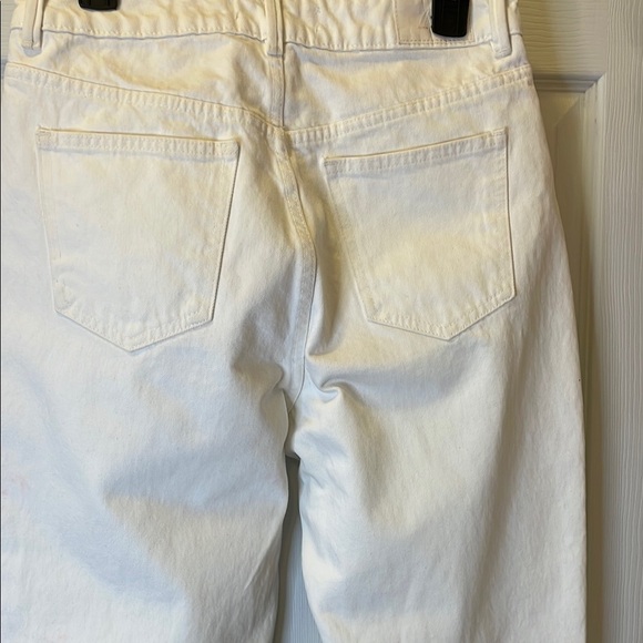 Zara Cream Straight Leg Jeans - Picture 5 of 5